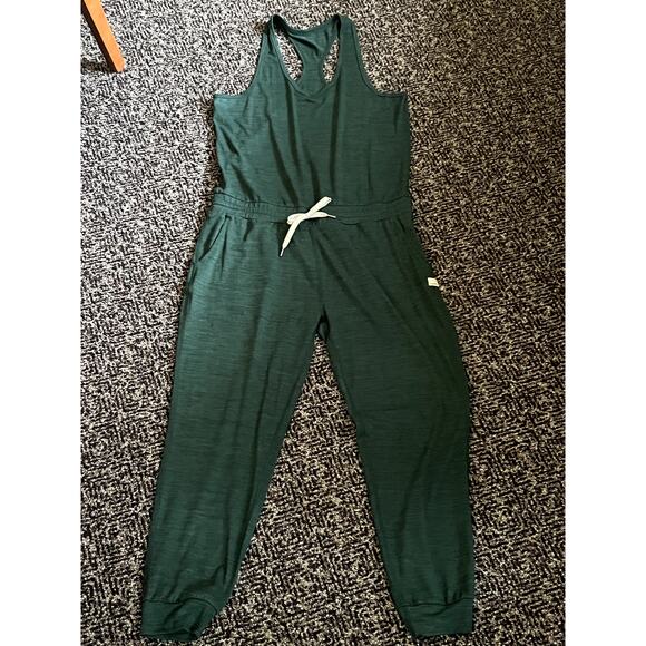 Vuori Pants - Vuori Jumpsuit- Size SM Heather Jade